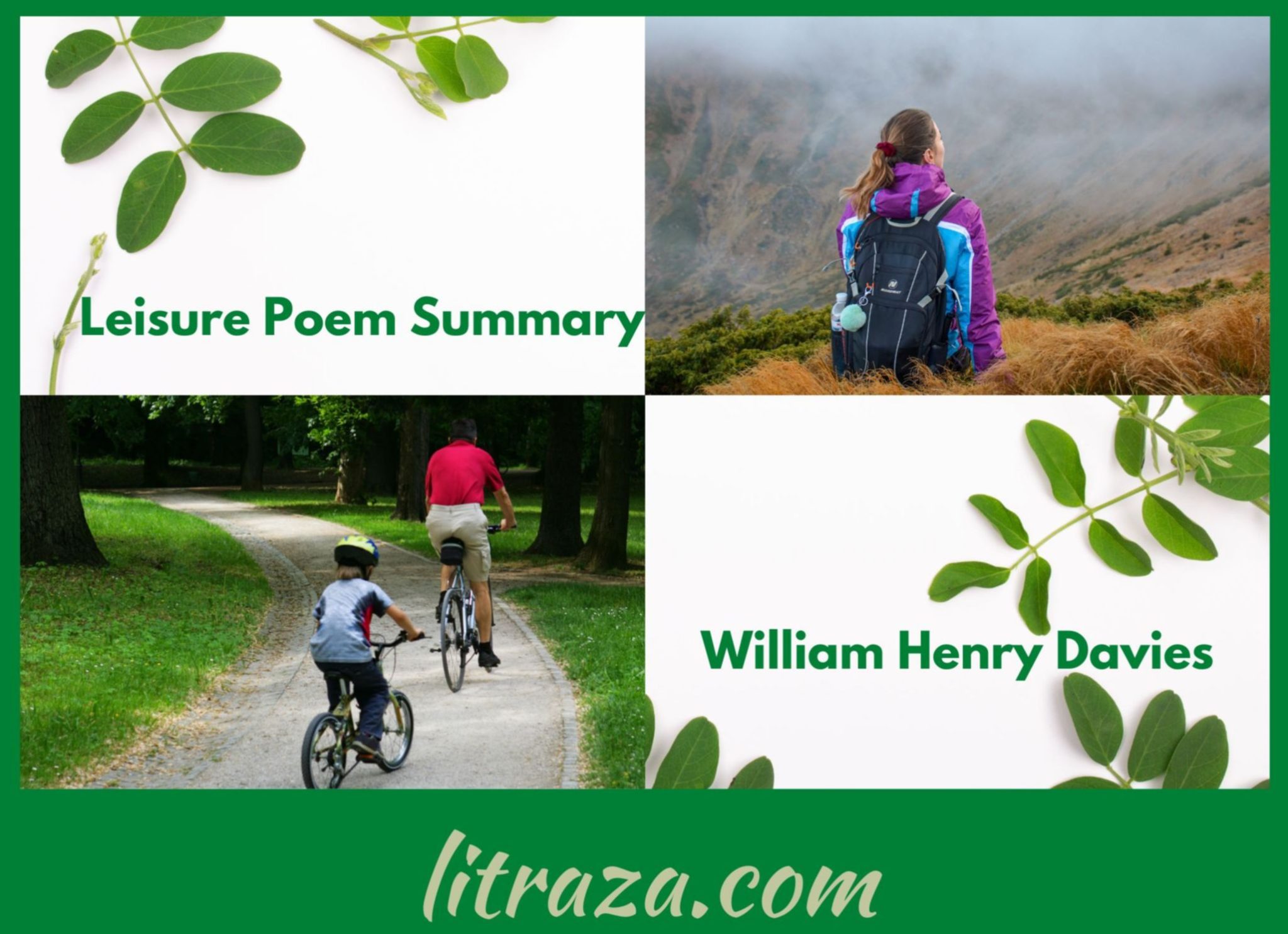 Leisure Poem Summary: William Henry Davies - Literature With Kashif Raza