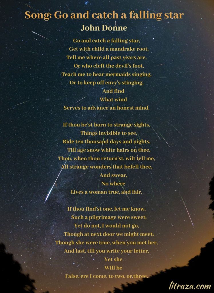 Go and Catch a Falling Star by John Donne